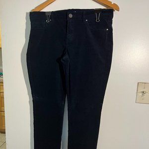 New York & Company navy blue corduroys size 8 previously worn